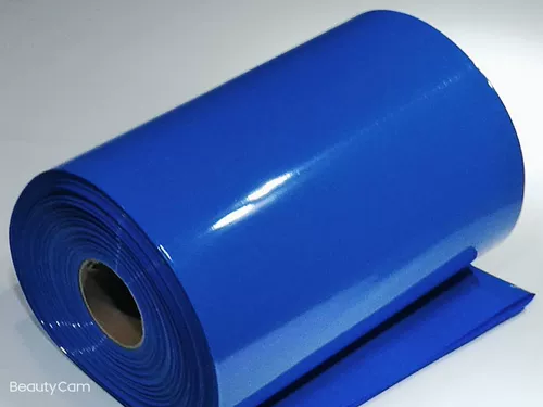 Синяя защитная термоусадочная трубка из ПВХ, литиевые батарейки, батарея, трубчатый манжет