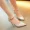 Giày cao gót nữ mùa hè 2018 hè mới đính cườm nhọn giày nữ đế xuồng giày đế xuồng đế xuồng Hàn Quốc