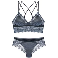 Pháp lông mi nhung vành bralette đồ lót Châu Âu và Mỹ mùa thu và mùa đông áo ngực đặt với chèn áo ngực ngắn đồ bơi đẹp