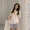 Flushing phong cách Hàn Quốc dễ thương in áo thun tay ngắn nữ 2019 mới sóng rộng giản dị áo sơ mi từ bi - Áo phông