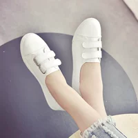 2018 mùa xuân và mùa thu phụ nữ mới của giày Hàn Quốc phiên bản của Velcro thấp để giúp nhỏ màu trắng giày phẳng sinh viên hoang dã giày thủy triều giày thường giày thể thao nữ nike