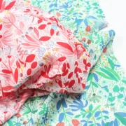 in hoa in bông vải mùa hè phần mỏng đồng bằng dệt vải cao nhánh quần áo tay - Vải vải tự làm