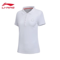 Li Ning áo ngắn tay polo nữ mới thể thao loạt thời trang ve áo mùa hè đan quần thể thao áo polo adidas nam