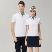 Golf quần áo phụ nữ thời trang mùa hè Hàn Quốc ladies golf quần áo nam ngắn tay t-shirt Polo giải trí nhanh chóng làm khô