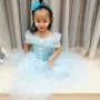 Trẻ em mặc váy cưới hoa cô gái mới cô gái Lọ Lem công chúa váy trẻ em mềm sợi váy món quà sinh nhật shop quần áo trẻ em đẹp