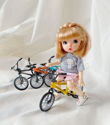 taobao agent [KKF] BJD 8 points and 12 points OB11 small cloth bicycle bicycle simulation photo props or decoration