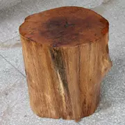 Gỗ tự nhiên khối gỗ rắn khắc phân trang trí trụ gỗ cơ sở thay đổi giày với phân tròn gốc bàn cà phê gỗ cọc - Các món ăn khao khát gốc