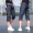 Mùa hè quần short denim thủy triều của nam giới nửa bảy jeans phần mỏng 7 quần nam năm quần của nam giới 2017 ống túm quần đũi nam