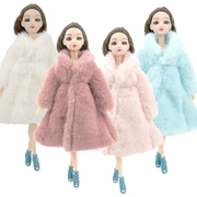 Dress up búp bê búp bê barbie ngọt ngào nhà đồ chơi quần áo phù hợp với cashmere áo khoác đa dạng - Búp bê / Phụ kiện