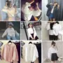Mùa xuân và Mùa Thu Mới của Hàn Quốc Puff Tay Áo Dài Tay Áo Joker Lỏng Mỏng Áo Sơ Mi Trắng Top Dưới Áo Sơ Mi Nữ Sinh Viên mẫu sơ mi nữ đẹp