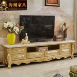 Европейский стиль мраморный телевизионный шкаф кофейный столик Комбинация набор гостиная полная дровяная шкаф современный минималистский шкаф