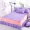 Giường ngủ da báo giường ngủ giường tầng chăn bìa lãng mạn đơn mảnh giường màu xanh đám cưới Hàn Quốc nệm đặt màu tím - Váy Petti váy giường