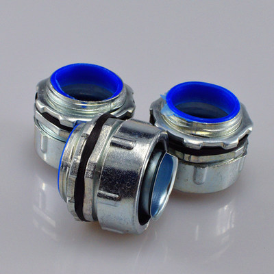 DPJ京生包塑金属软管接头蛇皮管箱接头外丝牙