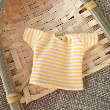 Yellow and white stripesjacket obitsuob11 lovers bjd  bjdmollybody9 Meijie pig Short sleeve T-shirt gsc