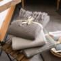 Kiểu Nhật waffle chăn đan khăn chăn mùa hè thường là mát mẻ trong mùa hè tua thảm điều hòa không khí lanh man giấc ngủ ngắn - Ném / Chăn mền nhung mỏng