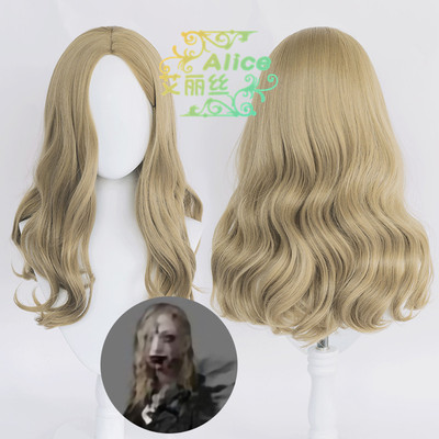 taobao agent Elis Biochemical Crisis 8 Village BELA/Bella COS wig Simulation Sculpture Top Special Brown Micro curly