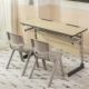 034 Double Table+40 High Plastic Stul