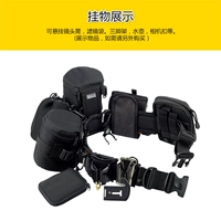 Nhiếp ảnh vành đai máy ảnh ống kính thùng ống kính chuyên nghiệp gói phụ kiện túi DSLR đặt phụ kiện đa chức năng leo núi ngoài trời - Phụ kiện máy ảnh DSLR / đơn túi máy ảnh nikon
