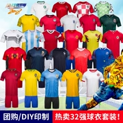 2018 Nga World Cup đích thực jersey phù hợp với Pháp Tây Ban Nha Argentina đội tuyển quốc gia đồng phục bóng đá