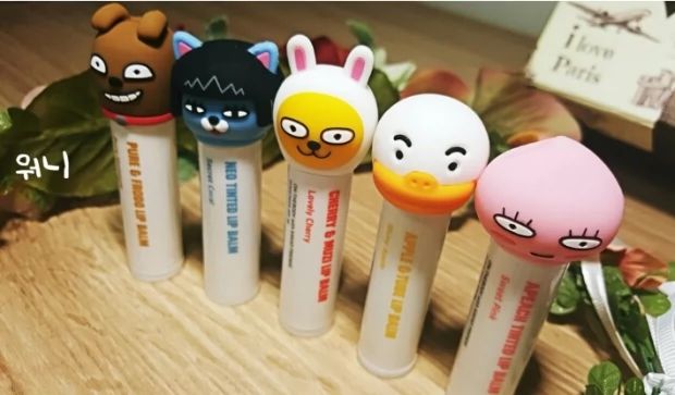 Spot Hàn Quốc kaKA Friends loạt biểu cảm hoạt hình son dưỡng ẩm - Son môi