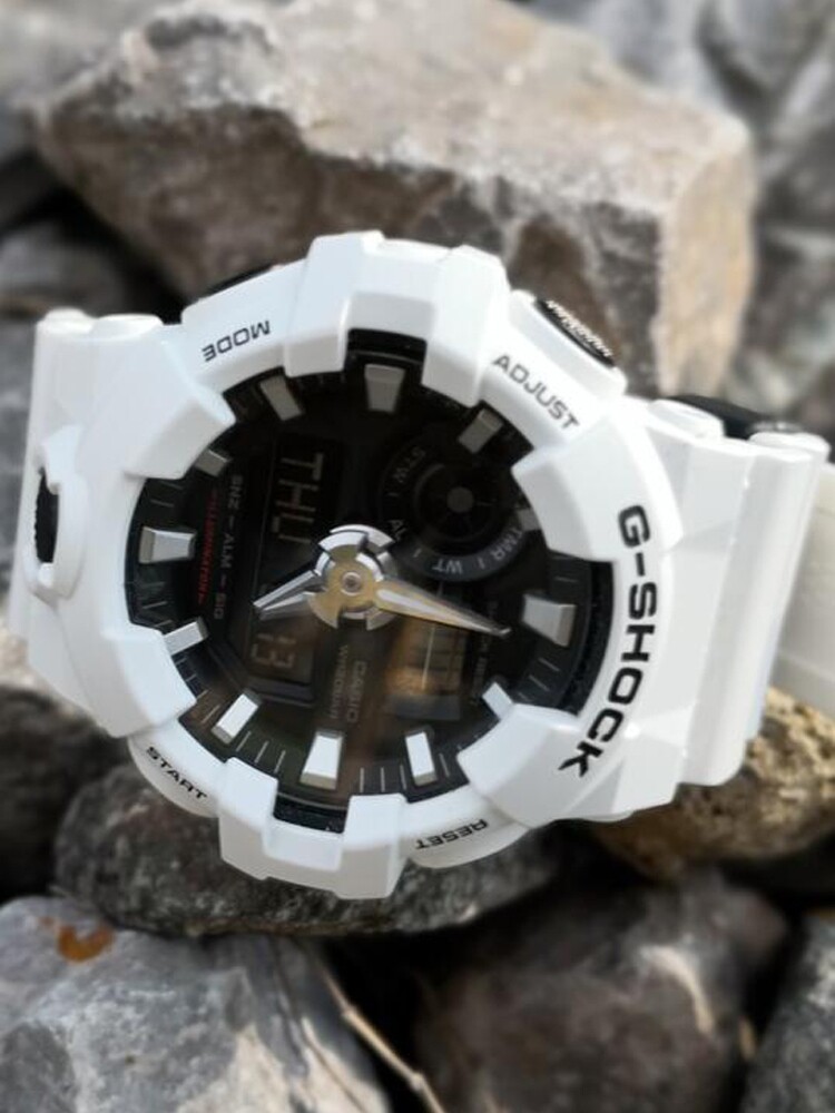 卡西欧gshock白武士