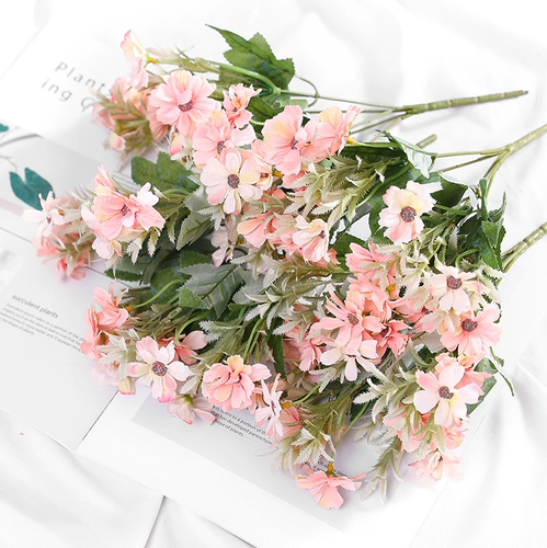 Пластиковый реалистичный комплект, украшение для гостиной, цветочный горшок в форме цветка, букет