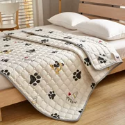 Mỏng phần bông giường nệm nệm trượt giường 1.8m 2m đôi giường nệm mùa hè là rửa nệm - Nệm