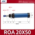 Kích thước lỗ khoan xi lanh thủy lực mini dòng RO ROB/ROA/ROC20 sản xuất xi lanh thủy lực Xy lanh thủy lực