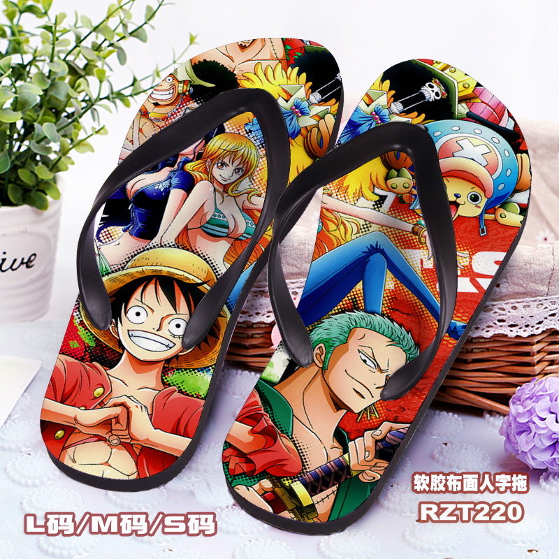 Anime One Piece Luffy Zoro Harajuku Summer Slippers Otaku Flip Flops 3 777 Ebay