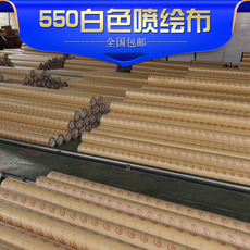 Струйный ткань 550白色喷绘布加厚广告喷绘耗材布户外防水防晒科宝布背景布盖布