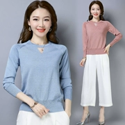 Áo len nữ mùa hè thường xuyên áo len áo len dài tay Áo len nữ rộng rãi của Hàn Quốc. - Cardigan