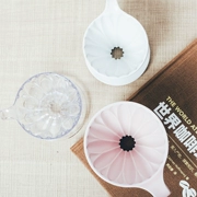 Sanyo Nhật Bản nhập khẩu hoa cốc lọc tay cà phê V60 gốm nhựa lọc nhỏ giọt bộ lọc