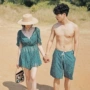 2019 những người yêu thích đồ bơi phụ nữ váy bikini ba mảnh ngực nhỏ tập hợp thép tấm che bụng áo tắm mùa xuân nóng bỏng của Hàn Quốc - Vài đồ bơi 	đồ đôi đi biển màu xanh