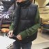 Vest nam mùa thu và mùa đông đứng cổ áo coat xuống bông quần áo nam lỏng ngắn sinh viên dày vest Hàn Quốc phiên bản của vest Áo vest cotton