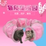 Mèo hầm đồ chơi cán chinchillas kênh pet cat dog hầm lều kết hợp gấp mèo mèo túi ngủ cây đồ chơi cho mèo