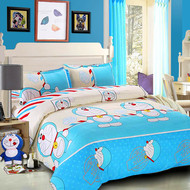 Mùa hè đôi 1.8 2.0 m bốn mảnh đặt leng keng mèo quilt cover cotton 1.5 sheets ba mảnh sinh viên cotton