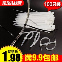 Экологичные пластиковые нейлоновые кабельные стяжки, резинка для крепления багажа, 100 шт