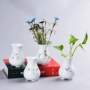 Bình hoa gốm nhỏ tươi cắm hoa hiện đại tối giản hoa giả hoa phòng khách bàn ăn trang trí nhà bán buôn - Vase / Bồn hoa & Kệ bình thủy tinh trồng cây