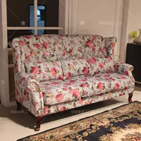 Mỹ màu vải sofa đơn giản căn hộ nhỏ sân vườn thời trang hiện đại gỗ rắn kết hợp sản phẩm mới - Ghế sô pha sofa đơn giản