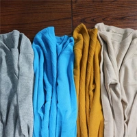 ^ ^ 古 [Dải chéo nam GUMAILONG] Hoàng gia Ý 100% áo len cashmere nam cổ tròn quần jean nam ống rộng