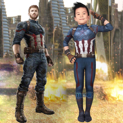 taobao agent Man Tian Avengers 3 Infinite War COS Captain Children Children Tights J19024AA-KID