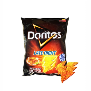 Doritos Night Electric Американские острые куриные крылышки со вкусом начос 65г Тайвань, Китай