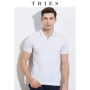 Cửa hàng Flagship nam tài năng chính thức 2019 Mùa hè Áo sơ mi POLO mới Thanh niên Thin Solid Slim Slim Áo thun ngắn tay - Áo phông ngắn áo ba lỗ nam