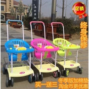 Xe đẩy trẻ em bốn bánh cho bé sơ sinh đơn giản siêu nhẹ thoáng khí nhẹ mùa hè ghế mây ghế nhựa - Xe đẩy / Đi bộ