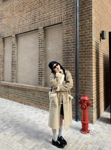 CUTEioi Бархатный плащ с капюшоном, удерживающая тепло куртка