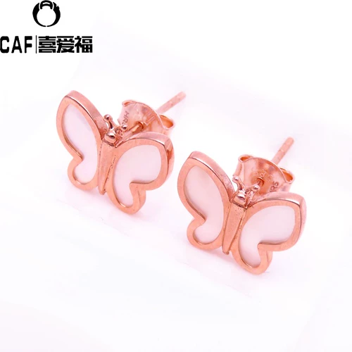 Ювелирное украшение, золотые серьги, Россия, 14 карат, розовое золото, легкий роскошный стиль