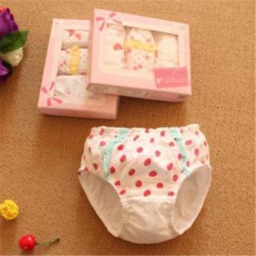 Детское хлопковое нижнее белье, штаны для девочек, хлопковые трусы, в корейском стиле