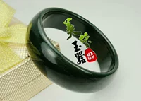 Натуральное ювелирное украшение из нефрита, зеленый браслет