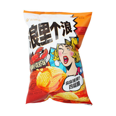 Haoliyou Langli Gelang со вкусом пряного рака 65г/пакет