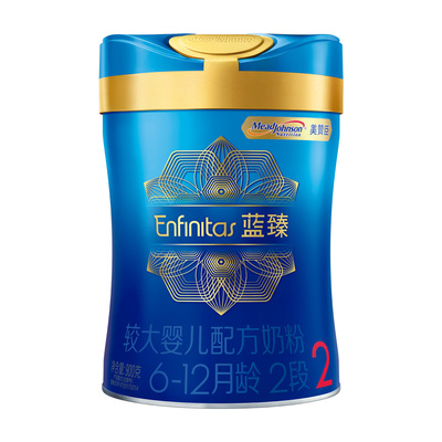 Сухое молоко Mead Johnson Blue Zhen для детей старшего возраста (6-12 месяцев, 2 стадия) 900г/банка